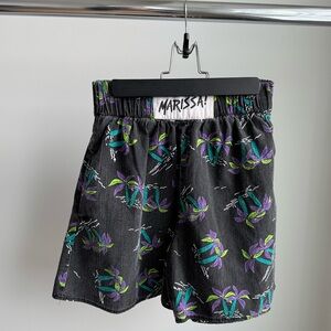 $10 AS IS Vtg Marissa! Palm Cotton Shorts M